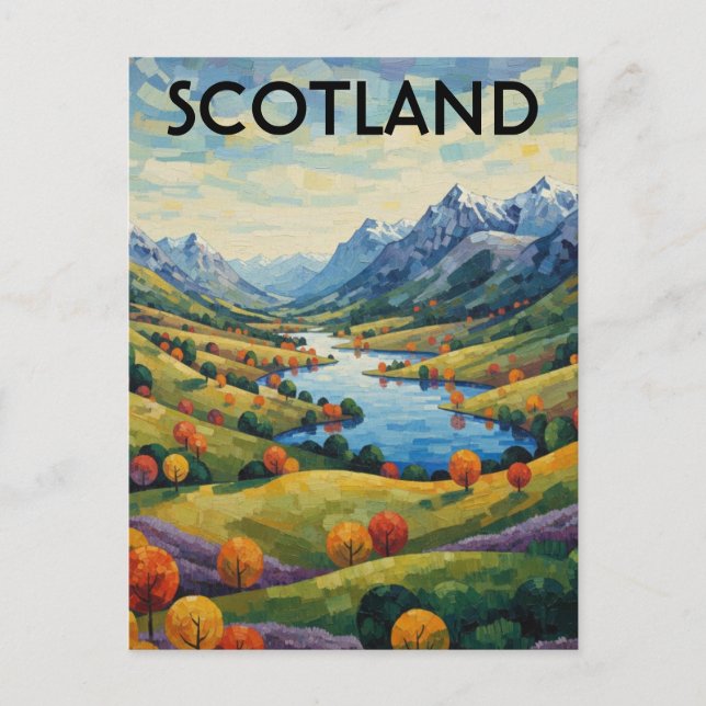 Postal Scotland Scottish Highlands Travel (Anverso)