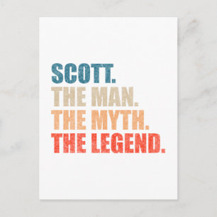Postal Scott El Hombre El Mito La Leyenda