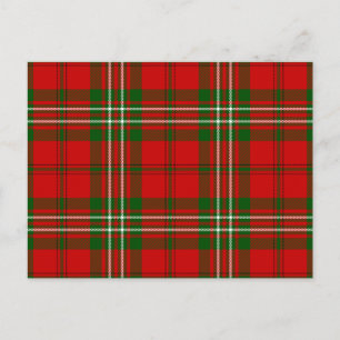 Postal Scott tartan red green plon