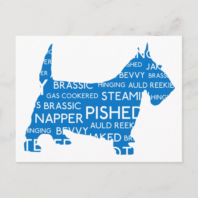 Postal scottie Auld Reekie Scottish Slang.png (Anverso)