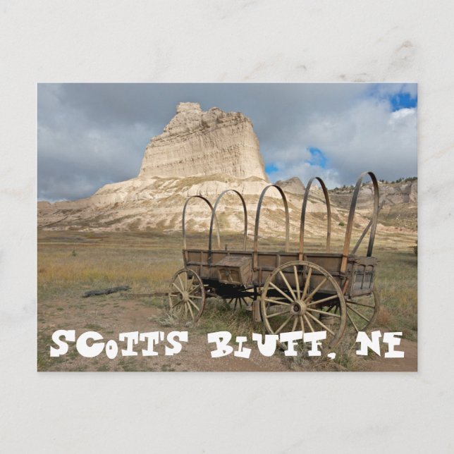 Postal Scott's Bluff en el actual Nebraska (Anverso)