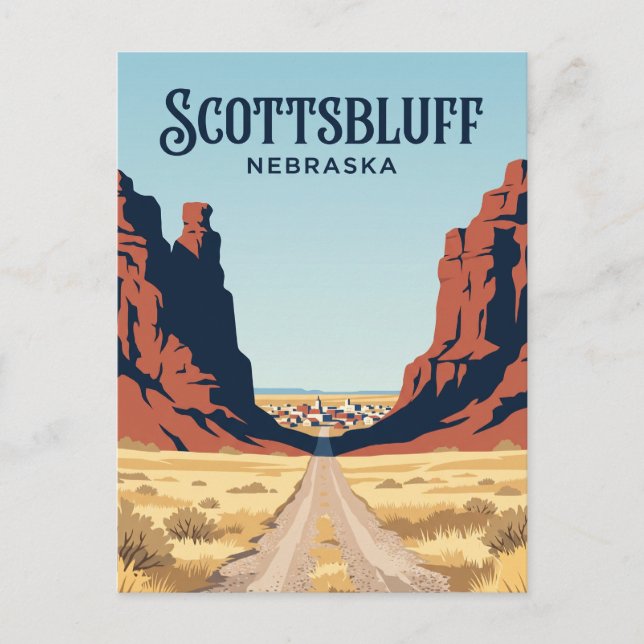 Postal Scottsbluff EE. UU. (Anverso)