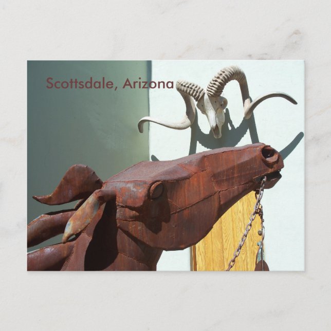 Postal Scottsdale Arizona Arts District PostCard Foto AZ (Anverso)