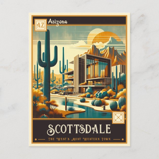 Postal Scottsdale, Arizona | Vintage (Anverso)