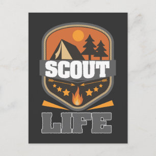 Postal Scout Life Camping Scouting Leader Forestal Advent