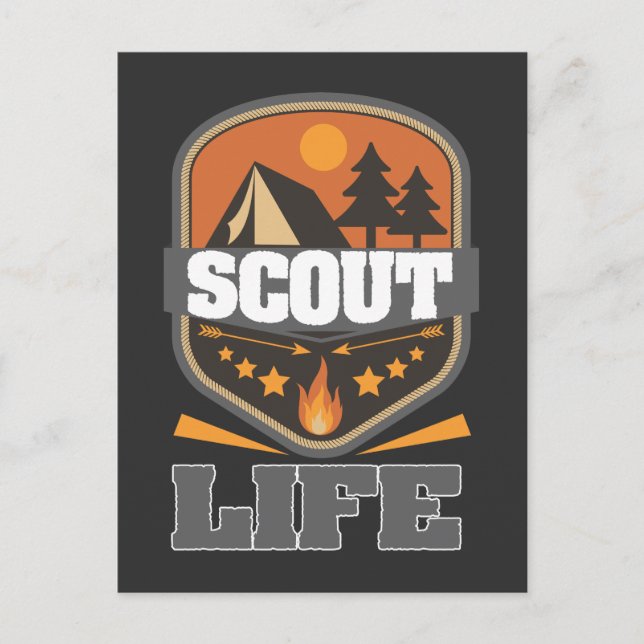 Postal Scout Life Camping Scouting Leader Forestal Advent (Anverso)
