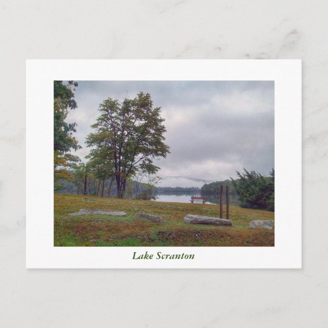 Postal Scranton, PA Lake Scranton Post Card Mountain Mist (Anverso)