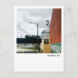 Postal Scranton PA Motor De Vapor Postcard Sobre Cedar Av