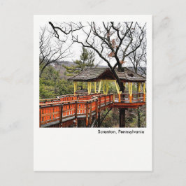 Postal Scranton PA Postcard-Nay Aug Park Tree House