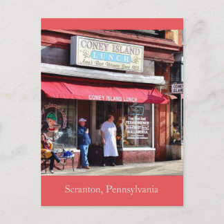 Postal Scranton Pennsylvania Coney Island Lunch