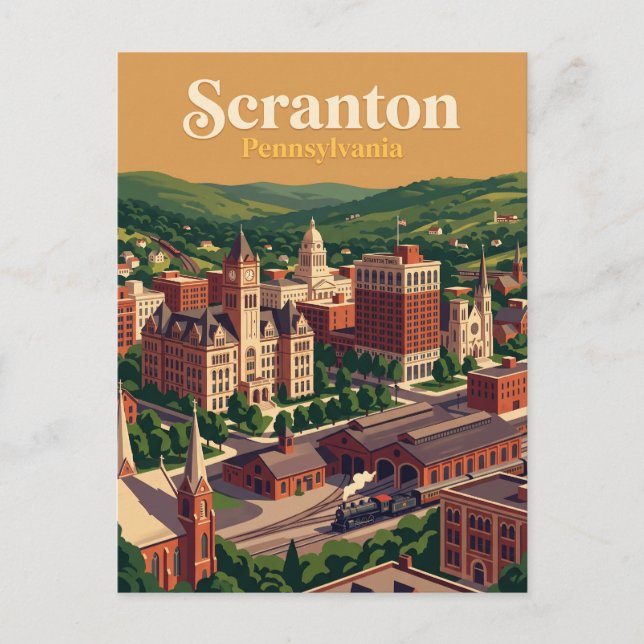 Postal Scranton, Pensilvania (Anverso)