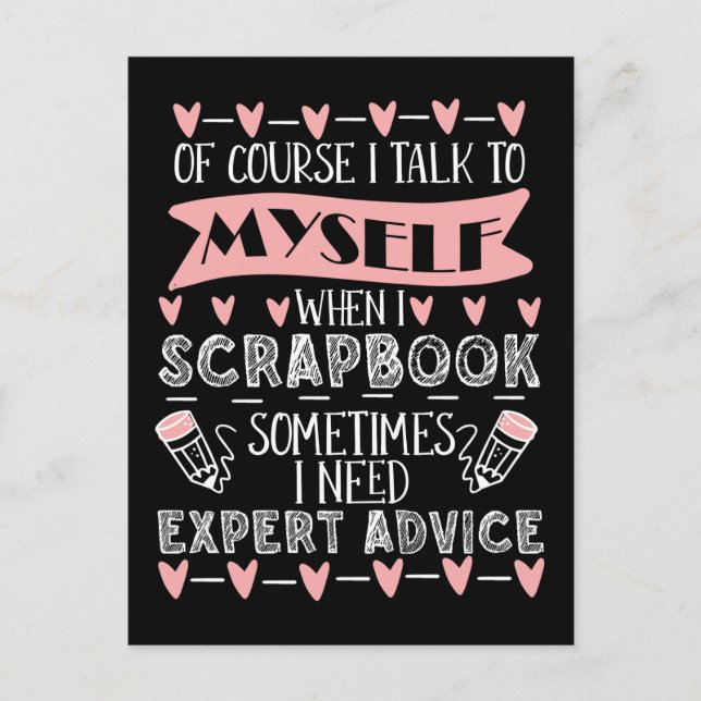 Postal Scrapbooking Humor Funny Book Crafby Hobby (Anverso)