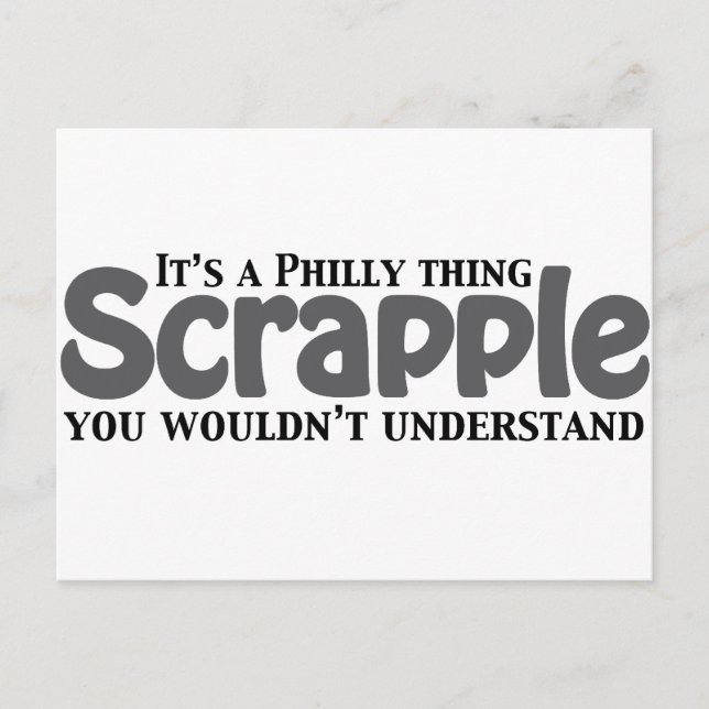 Postal Scrapple Philly Thing (Anverso)