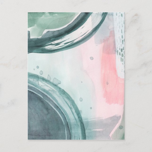 Postal Scribe Pastel - Color de agua (Anverso)