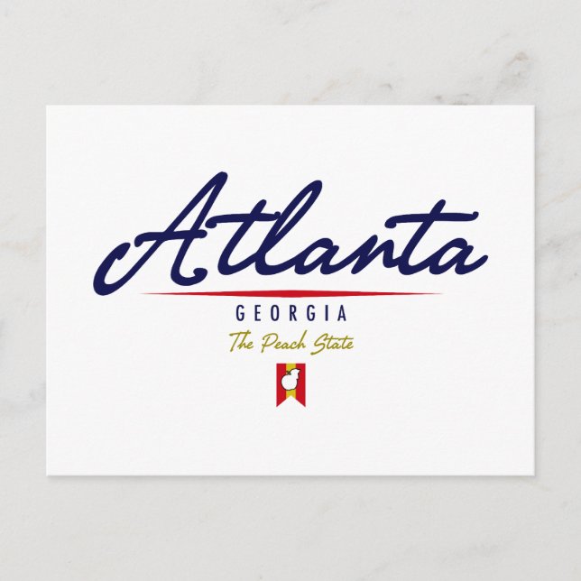 Postal Script de Atlanta (Anverso)