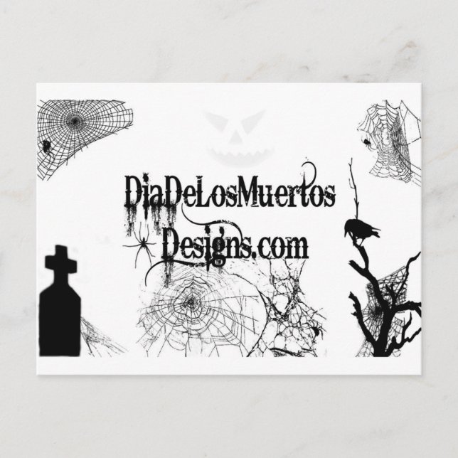 Postal Script Post Card DiaDeLosMuertosDesigns (Anverso)