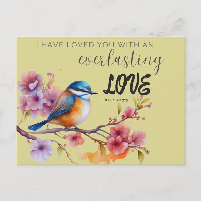 Postal Scripting Greeting Post Card Amor eterno (Anverso)