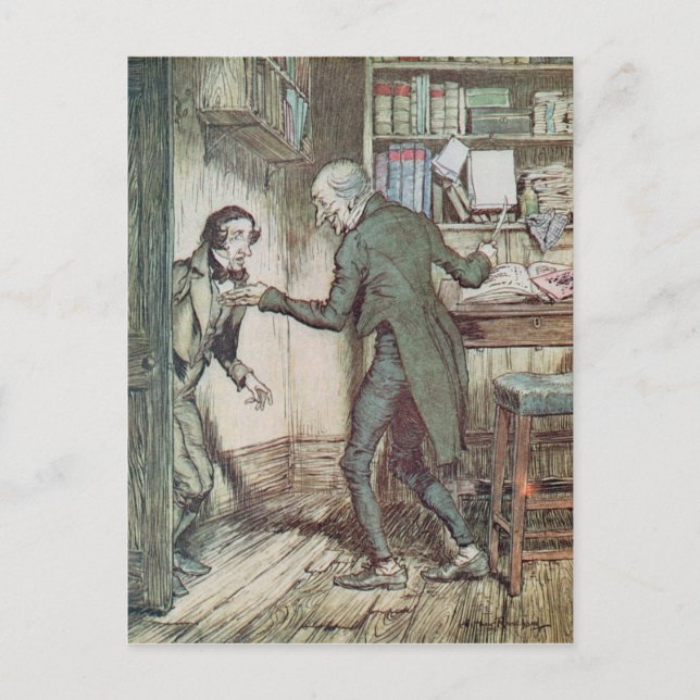 Postal Scrooge y Bob Cratchit (Anverso)