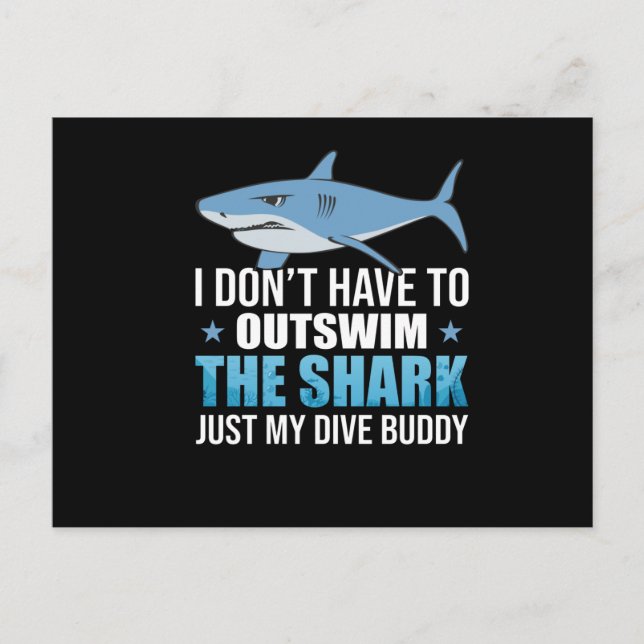 Postal Scuba Bucear Bucear en el océano de buceo de tibur (Anverso)
