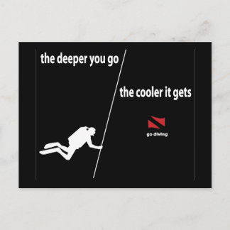 Postal Scuba Diver Deeper