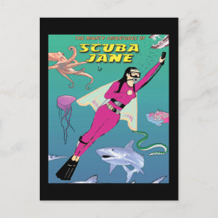 Postal Scuba Jane Postcard