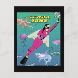 Postal Scuba Jane Postcard