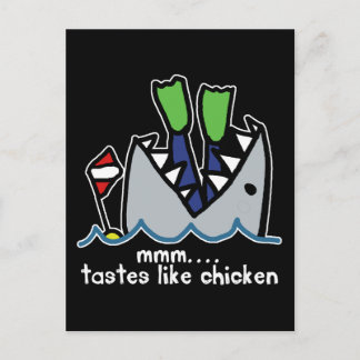 Postal Scuba prueba el tiburón de pollo