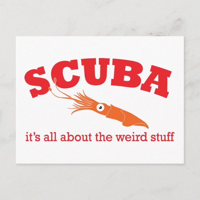 Postal Scuba Squid (Anverso)
