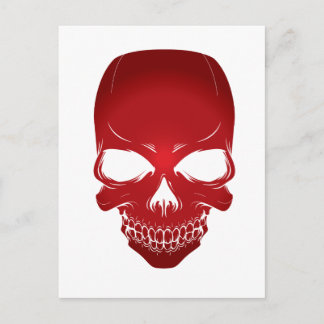 Postal Scull rojo