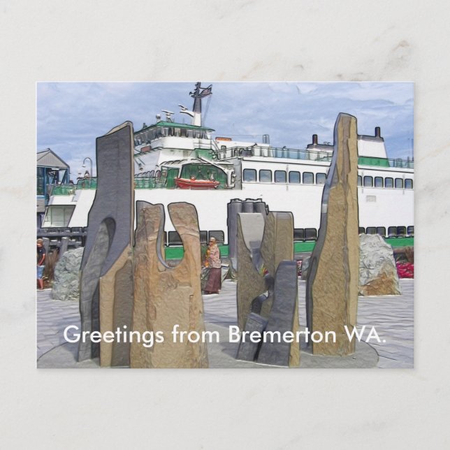 Postal Sculture de piedra (Anverso)