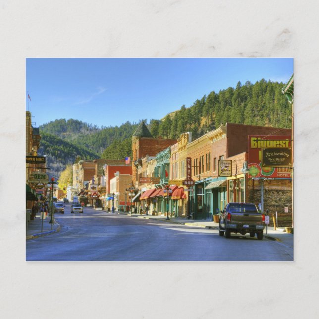 Postal SD, Deadwood, pueblo histórico minero de oro (Anverso)