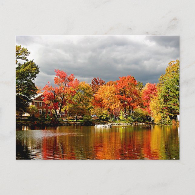 Postal Se acerca la tormenta de otoño (Anverso)