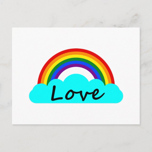 Postal Sé Amable - Arcoíris LGBT (Anverso)