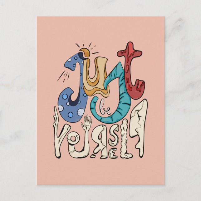 Postal Sé audaz, Sé Tú: Sé Tú Mismo - Amor Propio (Anverso)