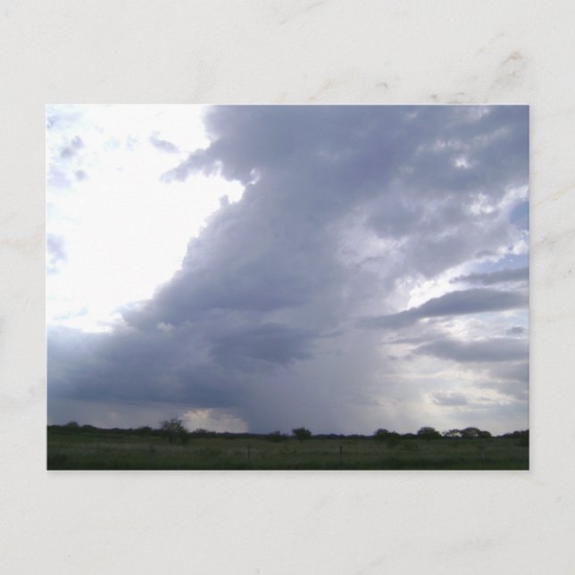 Postal Se avecina una tormenta sobre Texas (Anverso)