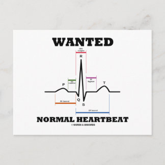 Postal Se busca latido normal (electrocardiograma)