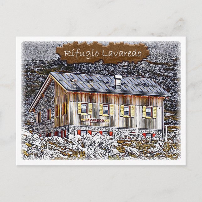 Postal Se - choza alpina Lavaredo - Dolomiti - (Anverso)
