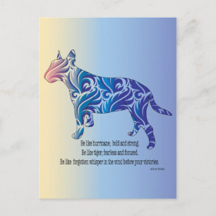 Postal Sé como huracán y tigre