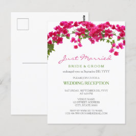 Postal Se eleva la recepción tropical de Bougainvillea