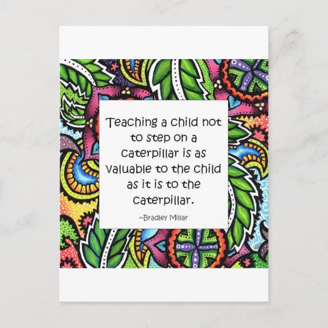 Postal Se enseña la compasión (Anverso)