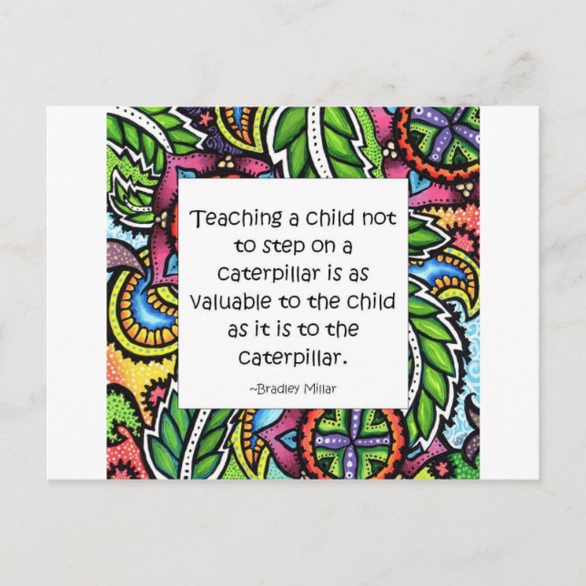 Postal Se enseña la compasión (Anverso)