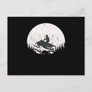 Postal Se Escurrió A Través Del Diseño Moon Snowmobile