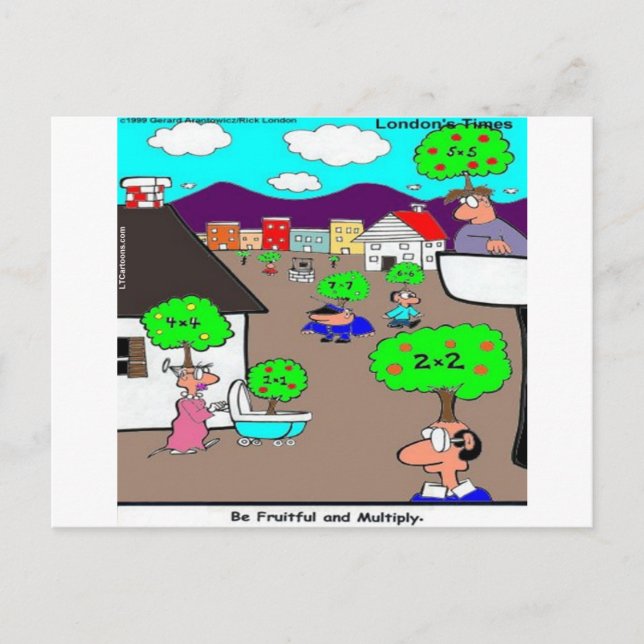 Postal Sé Fructífero & Multiplica Divertido (Anverso)