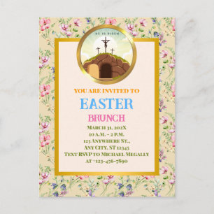Postal Se levanta y celebra la resurrección el domingo