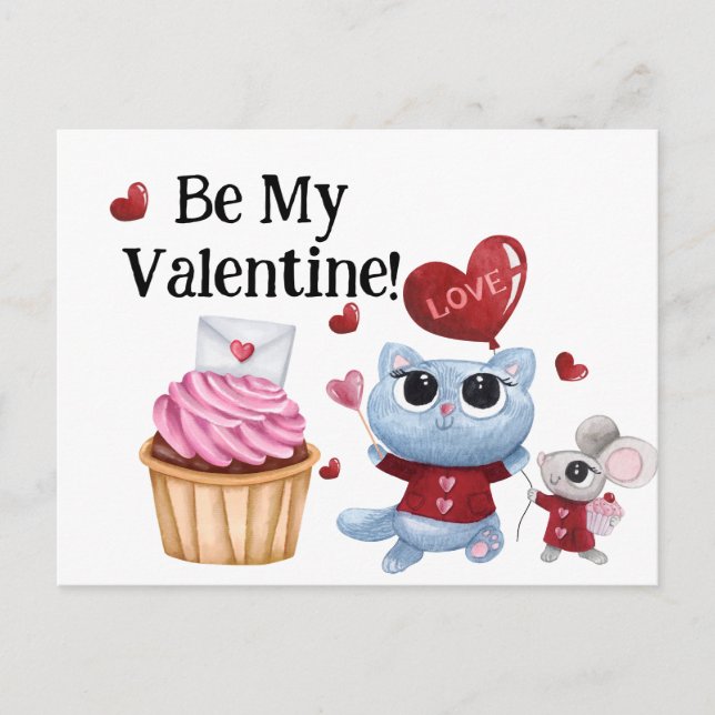 Postal Sé Mi San Valentín (Anverso)