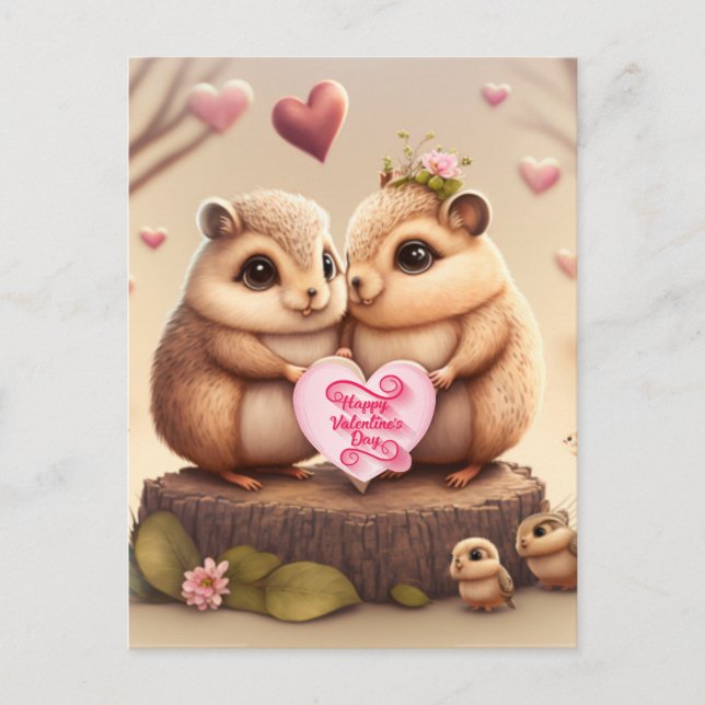 Postal Sé mi Valentine (Anverso)