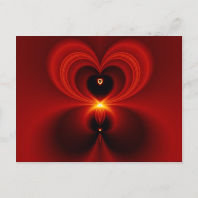 Postal Sé mío - Fractal (Anverso)
