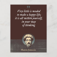 Se necesita muy poco para hacer una vida feliz; es