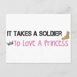 Postal Se Necesita Un Soldado Para Amar A Una Princesa.