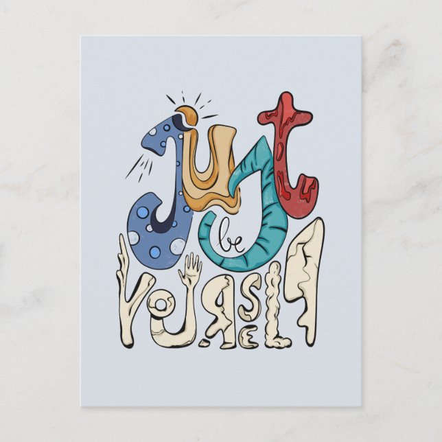 Postal Sé Negrita, Sé Tú: Sé Tú Mismo. (Anverso)